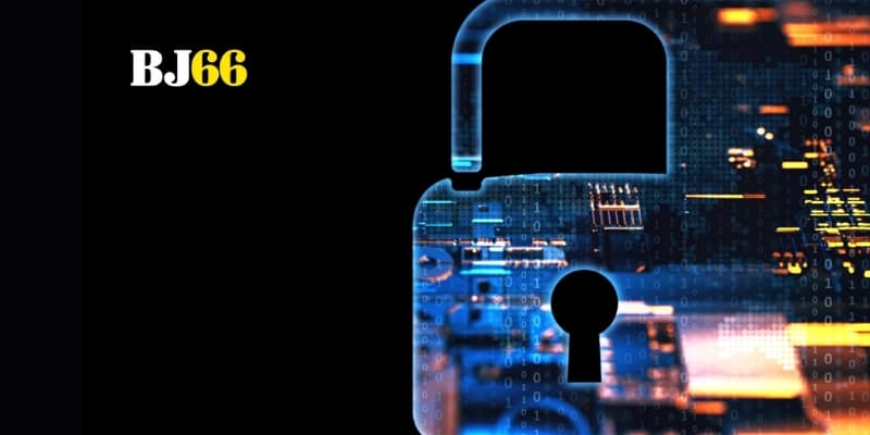 Bàn tay số hóa siết chặt cam kết bảo mật từ trái tim BJ66